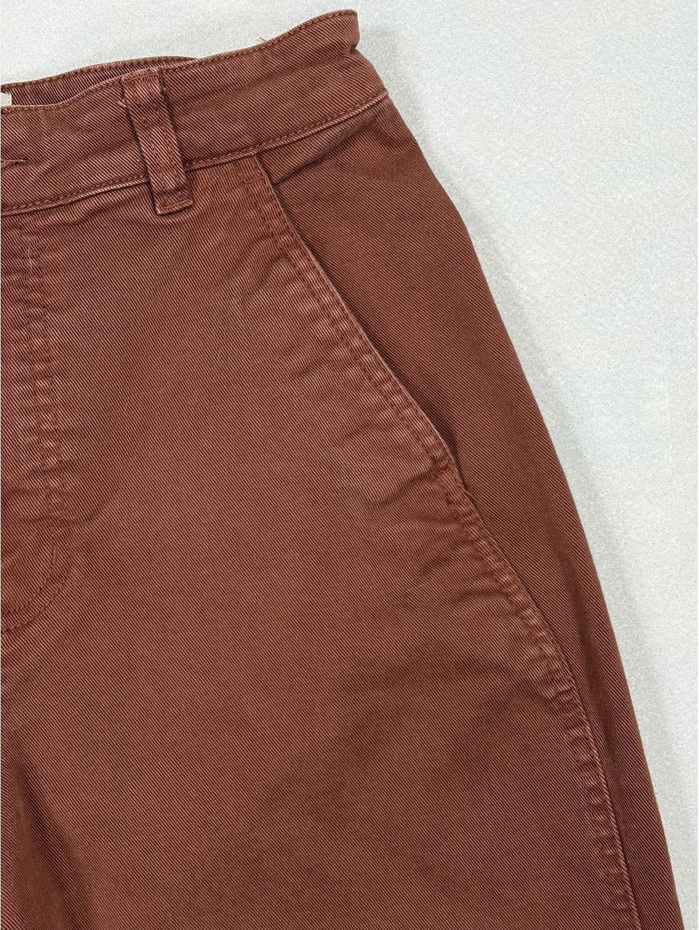 Everlane The Utility Barrel Pant Rosewood Rust Brown Size 4 Fall Viral High Rise - Picture 8 of 12